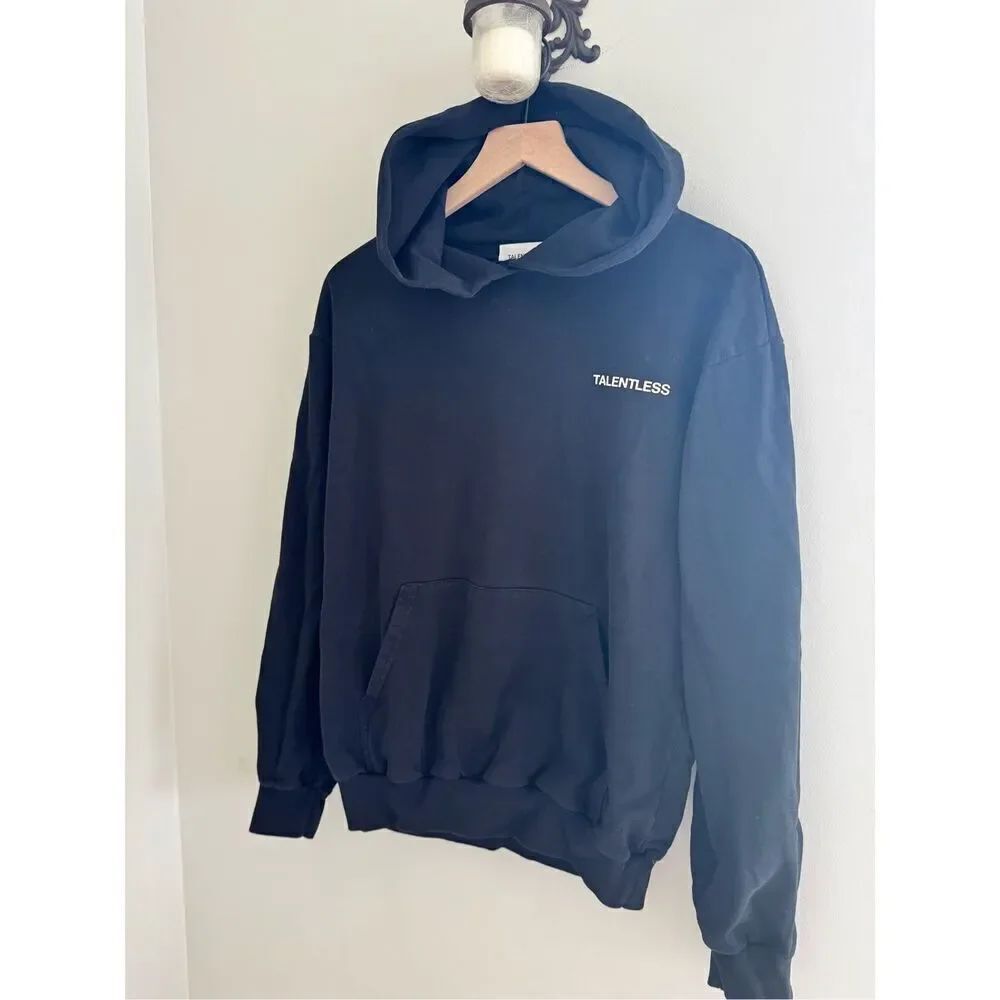 Talentless Black Hoodie, Size Medium